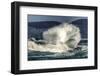 Spring Storm, breaking waves, Cape Kiwanda State Park, Oregon Coast, USA, Late Spring-Stuart Westmorland-Framed Photographic Print