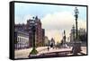 Spring Street, Melbourne, Australia, 1912-null-Framed Stretched Canvas