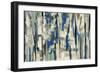 Spring Stripes Blue-Silvia Vassileva-Framed Art Print