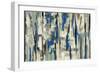 Spring Stripes Blue-Silvia Vassileva-Framed Art Print