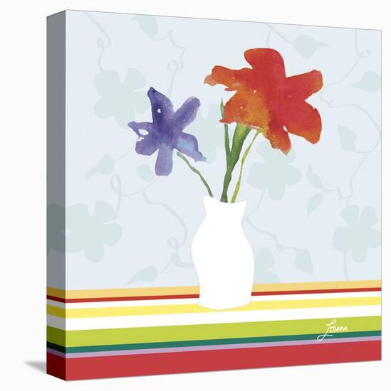 Spring Stripes I-Karen Lorena Parker-Stretched Canvas