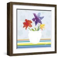 Spring Stripes II-Karen Lorena Parker-Framed Giclee Print