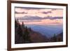 Spring sunrise from Oconaluftee Valley Overlook, U.S. Hwy. 441 or Newfound Gap Road, Great Smoky Mo-Adam Jones-Framed Photographic Print