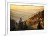 Spring sunrise from Oconaluftee Valley Overlook, U.S. Hwy. 441 or Newfound Gap Road, Great Smoky Mo-Adam Jones-Framed Photographic Print