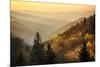 Spring sunrise from Oconaluftee Valley Overlook, U.S. Hwy. 441 or Newfound Gap Road, Great Smoky Mo-Adam Jones-Mounted Photographic Print