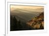 Spring sunrise from Oconaluftee Valley Overlook, U.S. Hwy. 441 or Newfound Gap Road, Great Smoky Mo-Adam Jones-Framed Photographic Print