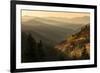 Spring sunrise from Oconaluftee Valley Overlook, U.S. Hwy. 441 or Newfound Gap Road, Great Smoky Mo-Adam Jones-Framed Photographic Print