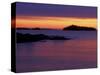 Spring Sunrise Silhouettes Edwards Island and Clouds on Lake Superior, Isle Royale National Park-Mark Carlson-Stretched Canvas