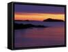 Spring Sunrise Silhouettes Edwards Island and Clouds on Lake Superior, Isle Royale National Park-Mark Carlson-Framed Stretched Canvas