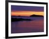 Spring Sunrise Silhouettes Edwards Island and Clouds on Lake Superior, Isle Royale National Park-Mark Carlson-Framed Photographic Print