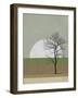 Spring Sunset Tree-Jasmine Woods-Framed Art Print