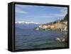 Spring Sunshine in Bellagio, Lake Como, Lombardy, Italian Lakes, Italy, Europe-Peter Barritt-Framed Stretched Canvas