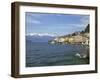 Spring Sunshine in Bellagio, Lake Como, Lombardy, Italian Lakes, Italy, Europe-Peter Barritt-Framed Premium Photographic Print