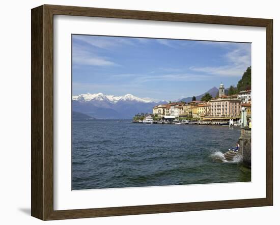 Spring Sunshine in Bellagio, Lake Como, Lombardy, Italian Lakes, Italy, Europe-Peter Barritt-Framed Photographic Print