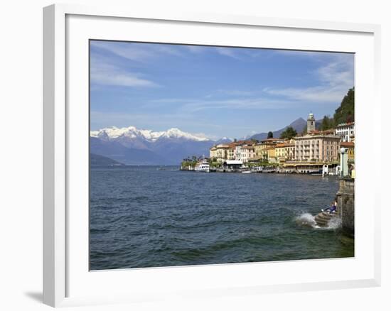 Spring Sunshine in Bellagio, Lake Como, Lombardy, Italian Lakes, Italy, Europe-Peter Barritt-Framed Photographic Print