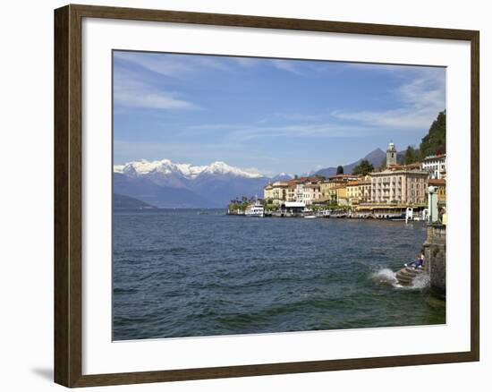 Spring Sunshine in Bellagio, Lake Como, Lombardy, Italian Lakes, Italy, Europe-Peter Barritt-Framed Photographic Print