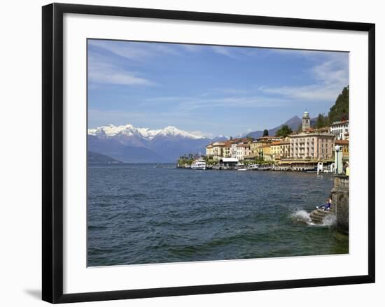 Spring Sunshine in Bellagio, Lake Como, Lombardy, Italian Lakes, Italy, Europe-Peter Barritt-Framed Photographic Print