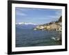 Spring Sunshine in Bellagio, Lake Como, Lombardy, Italian Lakes, Italy, Europe-Peter Barritt-Framed Photographic Print