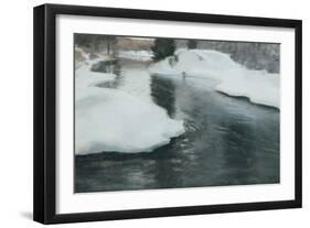 Spring Thaw, 1887 pastel on paper-Fritz Thaulow-Framed Giclee Print