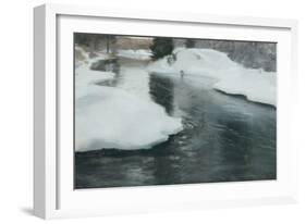 Spring Thaw, 1887 pastel on paper-Fritz Thaulow-Framed Giclee Print
