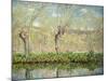 Spring, the Border of L'Epte; Printemps, Bord De L'Epte, 1885-Claude Monet-Mounted Giclee Print