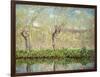 Spring, the Border of l'Epte-Claude Monet-Framed Giclee Print