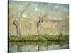 Spring, the Border of l'Epte-Claude Monet-Stretched Canvas