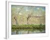 Spring, the Border of l'Epte-Claude Monet-Framed Giclee Print