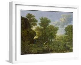 Spring, (The Earthly Paradise), 1660-1664-Nicolas Poussin-Framed Giclee Print