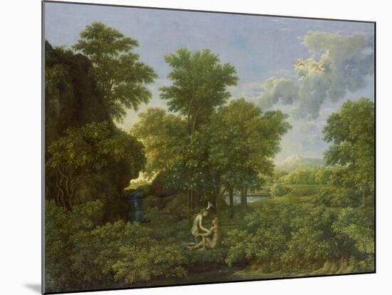 Spring, (The Earthly Paradise), 1660-1664-Nicolas Poussin-Mounted Giclee Print