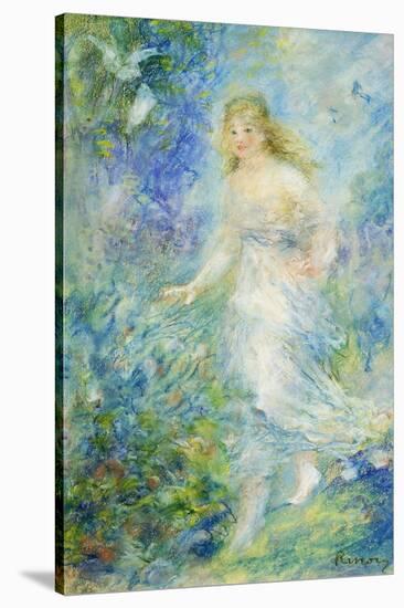 Spring (The Four Seasons)-Pierre-Auguste Renoir-Stretched Canvas