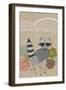 Spring Time Raccoon-Lantern Press-Framed Art Print