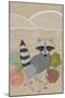 Spring Time Raccoon-Lantern Press-Mounted Art Print