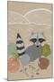 Spring Time Raccoon-Lantern Press-Mounted Art Print
