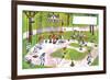 Spring Training - Jack & Jill-Lee de Groot-Framed Giclee Print