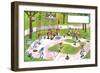 Spring Training - Jack & Jill-Lee de Groot-Framed Giclee Print