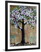 Spring Tree Mixed Media Art Painting Seasonal-Blenda Tyvoll-Framed Art Print