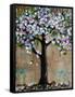 Spring Tree Mixed Media Art Painting Seasonal-Blenda Tyvoll-Framed Stretched Canvas
