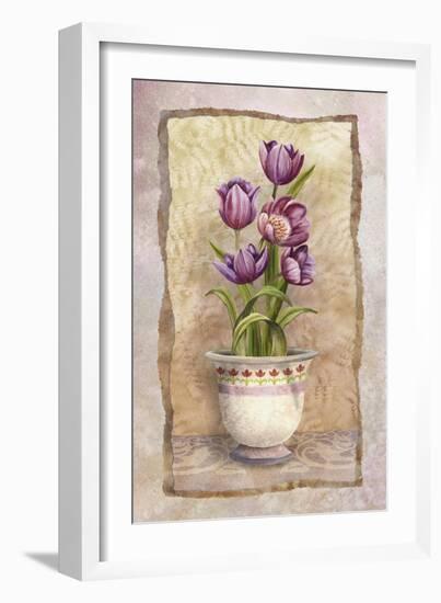 Spring Tulips-Abby White-Framed Art Print