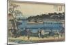 Spring View of Benzai-Ten Shrine at the Shinobazu Pond in Edo, C. 1830-1844-Keisai Eisen-Mounted Giclee Print