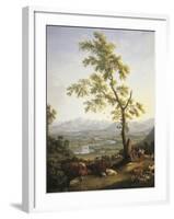 Spring, View of Volturno and Matese-Jacob Philipp Hackert-Framed Giclee Print