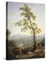 Spring, View of Volturno and Matese-Jacob Philipp Hackert-Stretched Canvas