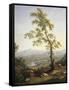 Spring, View of Volturno and Matese-Jacob Philipp Hackert-Framed Stretched Canvas