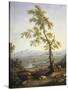 Spring, View of Volturno and Matese-Jacob Philipp Hackert-Stretched Canvas