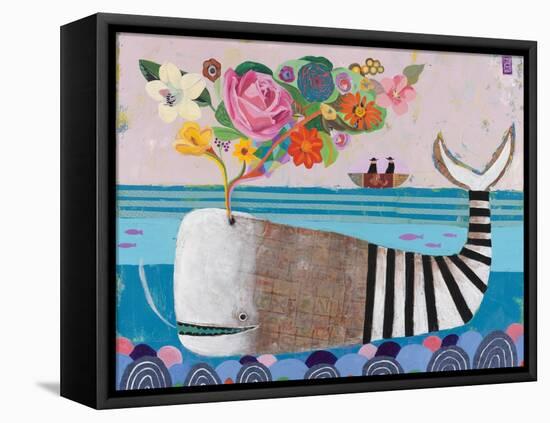 Spring Whale-Nathaniel Mather-Framed Stretched Canvas