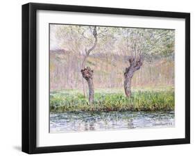 Spring, Willows, 1885-Claude Monet-Framed Giclee Print