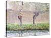 Spring, Willows, 1885-Claude Monet-Stretched Canvas