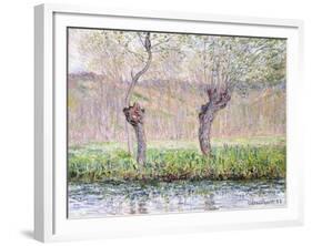 Spring, Willows, 1885-Claude Monet-Framed Giclee Print