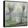 Spring Willows on the Riverbank-Rodolphe Wytsman-Framed Stretched Canvas