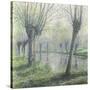 Spring Willows on the Riverbank-Rodolphe Wytsman-Stretched Canvas